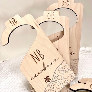 Turtle Beach Baby Closet Dividers, Baby Coastal Closet Dividers, Baby Sea Life Closet Organizers, Baby Closet Size Dividers