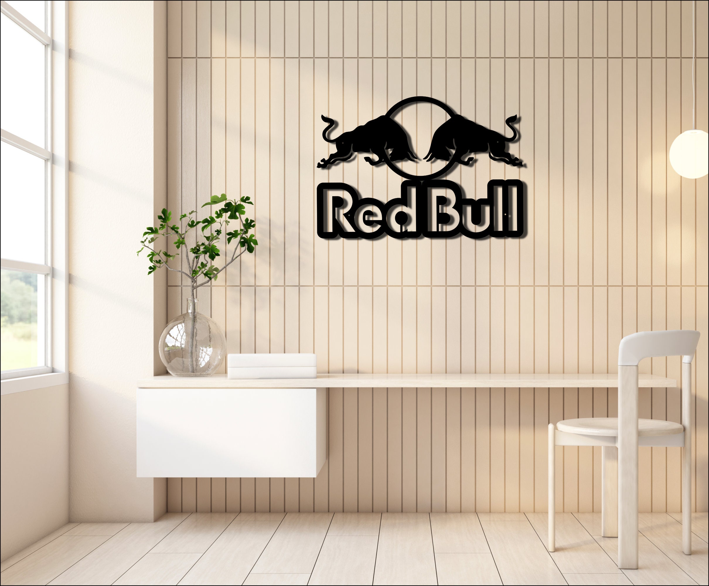 Red Bull, Redbull, Wall Art, Metal Sign, Modern Wall Decor, Ride With