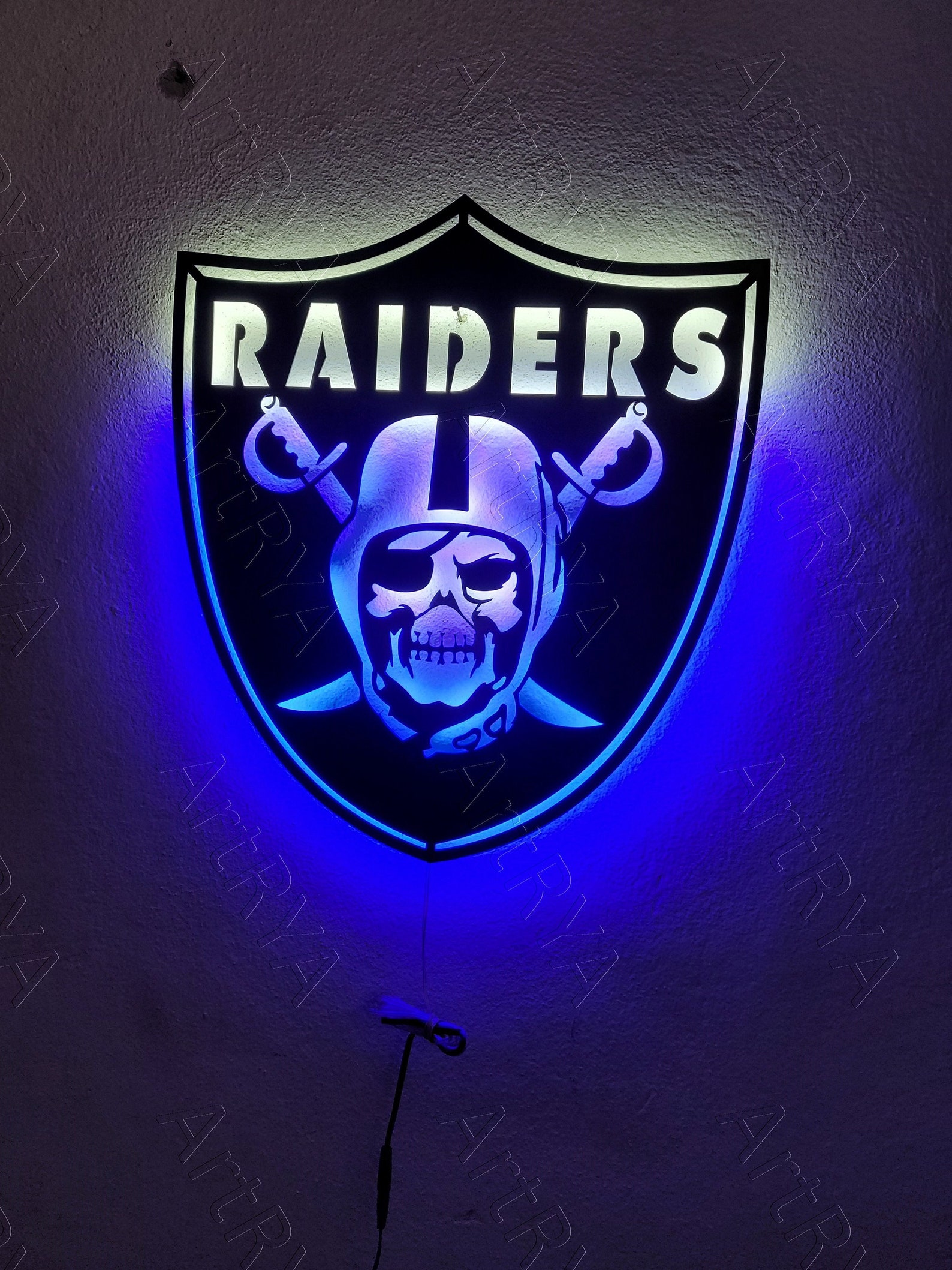 Custom Sports Sign, Football Team Sign, Sports Fan Sign, LED Lighting ...