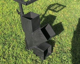 Mini Rocket Stove - Fathers day - Outdoors - Wood Burning - Hunting - Portable - Cooking Food - Gift - Camping