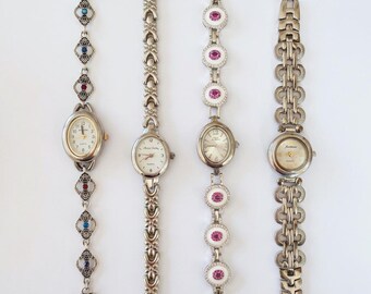 Silver vintage bridal watches