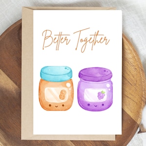 Karta Better Together PBJ, Pobieranie cyfrowe, Karta cyfrowa, Karta 5x7