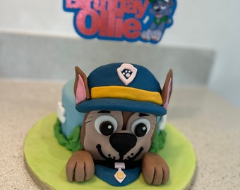 Custom Children's Paw Chase Patrol Personalised Cake Topper