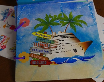 Album personnalisé de scrapbooking Croisière Caraïbes Méditerranée