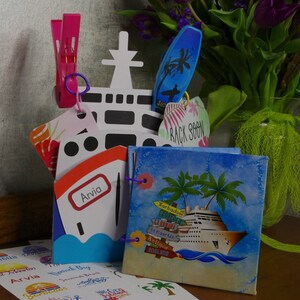 Cruise gift set cruise boat card cruise scrapbook album ship itinerary stickers ship sunbed signs P&O Arvia Bild 2