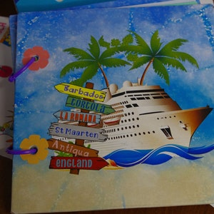 Cruise gift set cruise boat card cruise scrapbook album ship itinerary stickers ship sunbed signs P&O Arvia Bild 9