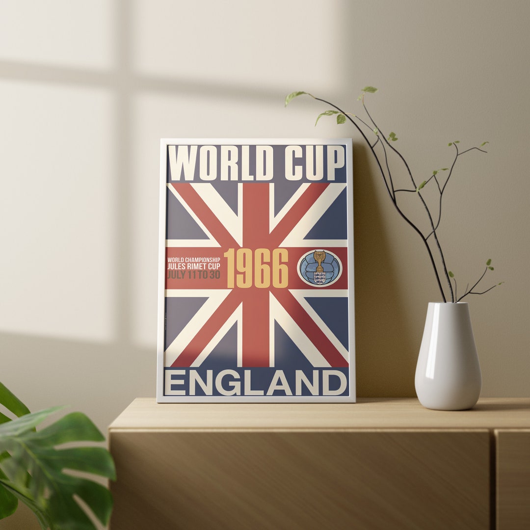 REPRO TOILE AFFICHE POSTER PHOTO COUPE DU MONDE FOOTBALL ANGLETERRE 1966 MAILLOT