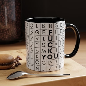 Funny Crosswords Mug: Offensive Adult Humor Gag Gift