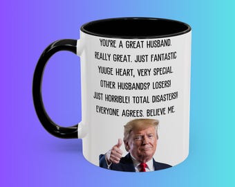 Grappige koffiemok Trump Husband, propcadeau