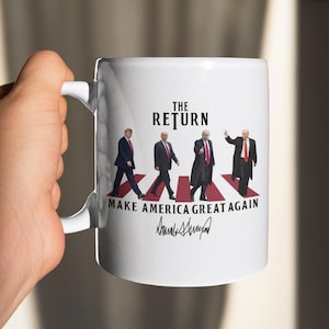 Tazza The Return Make America Great Again di Trump, tazza politica di Trump, elezioni 2024, USA, regalo scherzoso a tema Trump, regalo per gli amanti di Trump, Donald