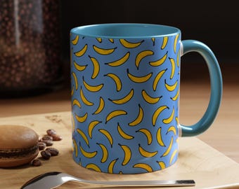Illustrated Banana Mug: Funny Fruit Design, Sarcastic Gift