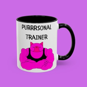 Purrrsonal Trainer Cat Mug - Funny Cat Lover Gift