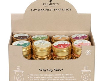 32 Cocktail Soy Wax Snap Discs - Fragrant and Sustainable Home Decor