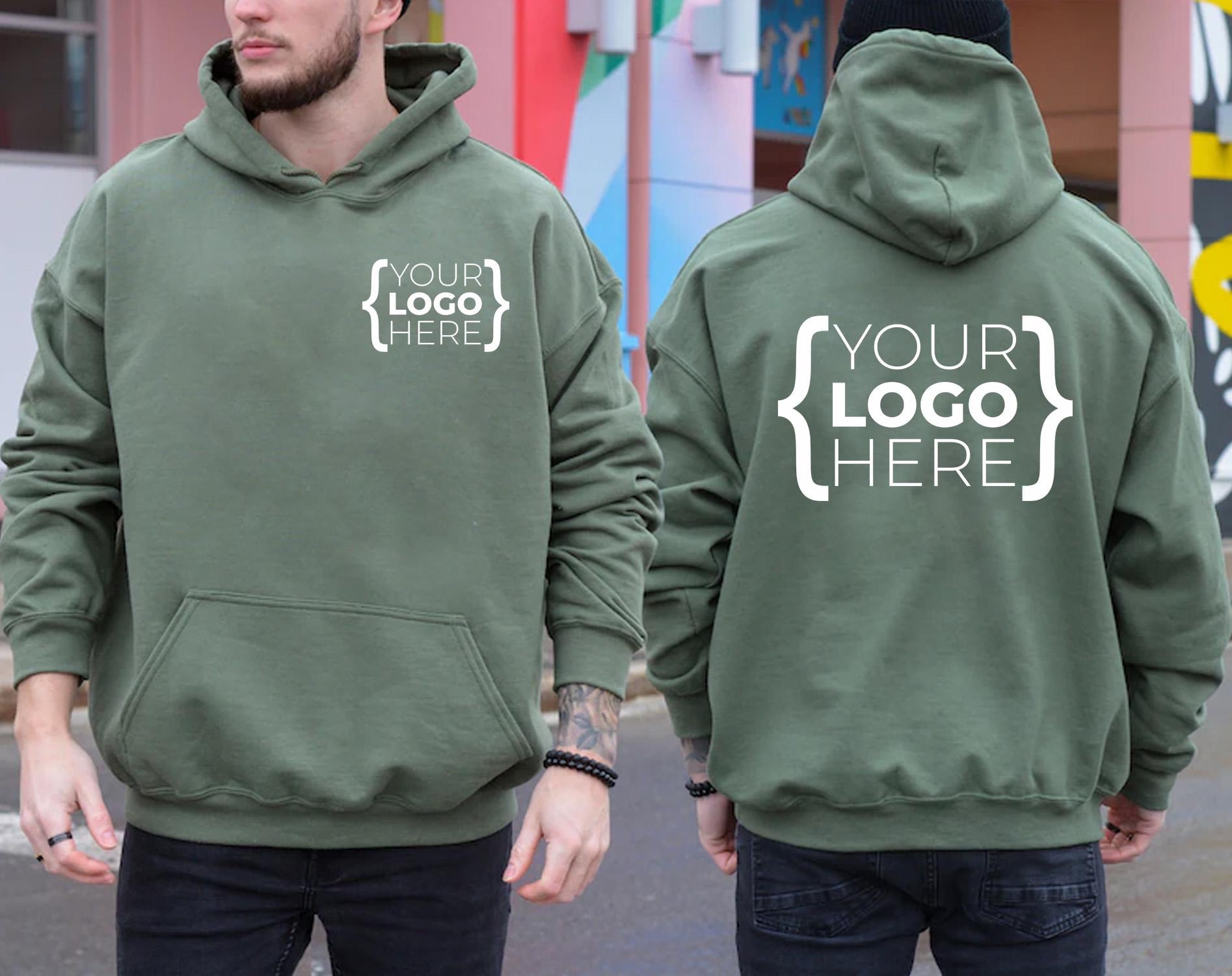 Custom Logo Hoodie, Your Brand or Business Logo on Sweatshirt, Personalized Team Logo Shirt, Company Logo Gifts Sweater, Your Design Here
