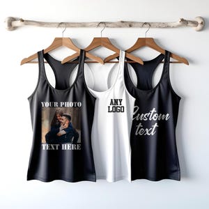 Kundenspezifische Tank Tops, Benutzerdefinierte Bachelorette Tank Top, personalisiertes Workout-Sleeveless T, benutzerdefiniertes Grafik-Tank, benutzerdefiniertes Team-Logo-Tank für Frauen