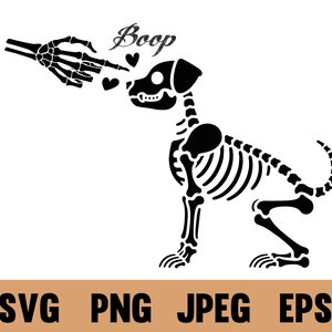 Cute Dog Skeleton Svg, Human Hand Dog Skeleton Love Halloween Design Svg Png, Download Now, Huge 70% discount - shop today!MiddletonShoppes