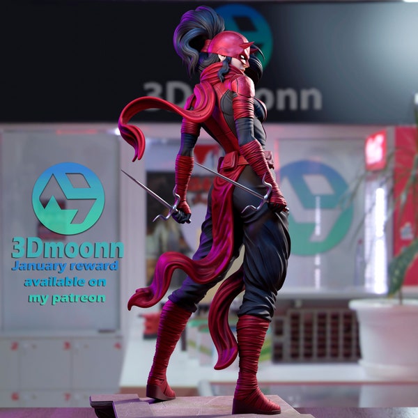 Elektra - Marvel stl file for 3D Printing