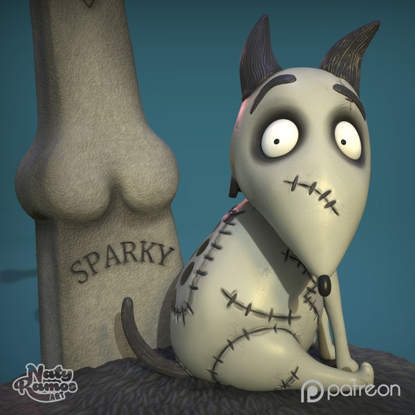 Sparky from Frankenweenie stl file for 3D Printing