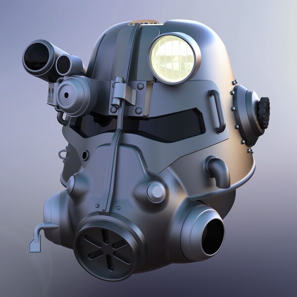 Fallout T45 Helmet stl file for 3D Printing