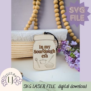 Sourdough Christmas Ornament SVG | Sourdough Era | Sourdough Baker Gift | Christmas Ornament | Laser file | Glowforge Tested