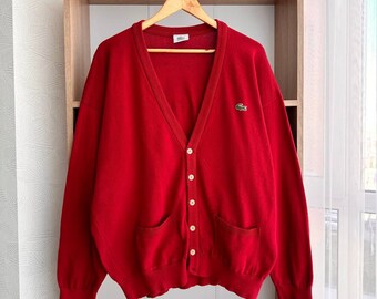 Vintage Lacoste Chemise Knit Japanese Cardigan