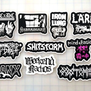 Powerviolence / Fastcore Sticker Pack (10 Stickers) SET 2 vinyl decal crust punk grindcore spazz charles bronson infest death metal hardcore