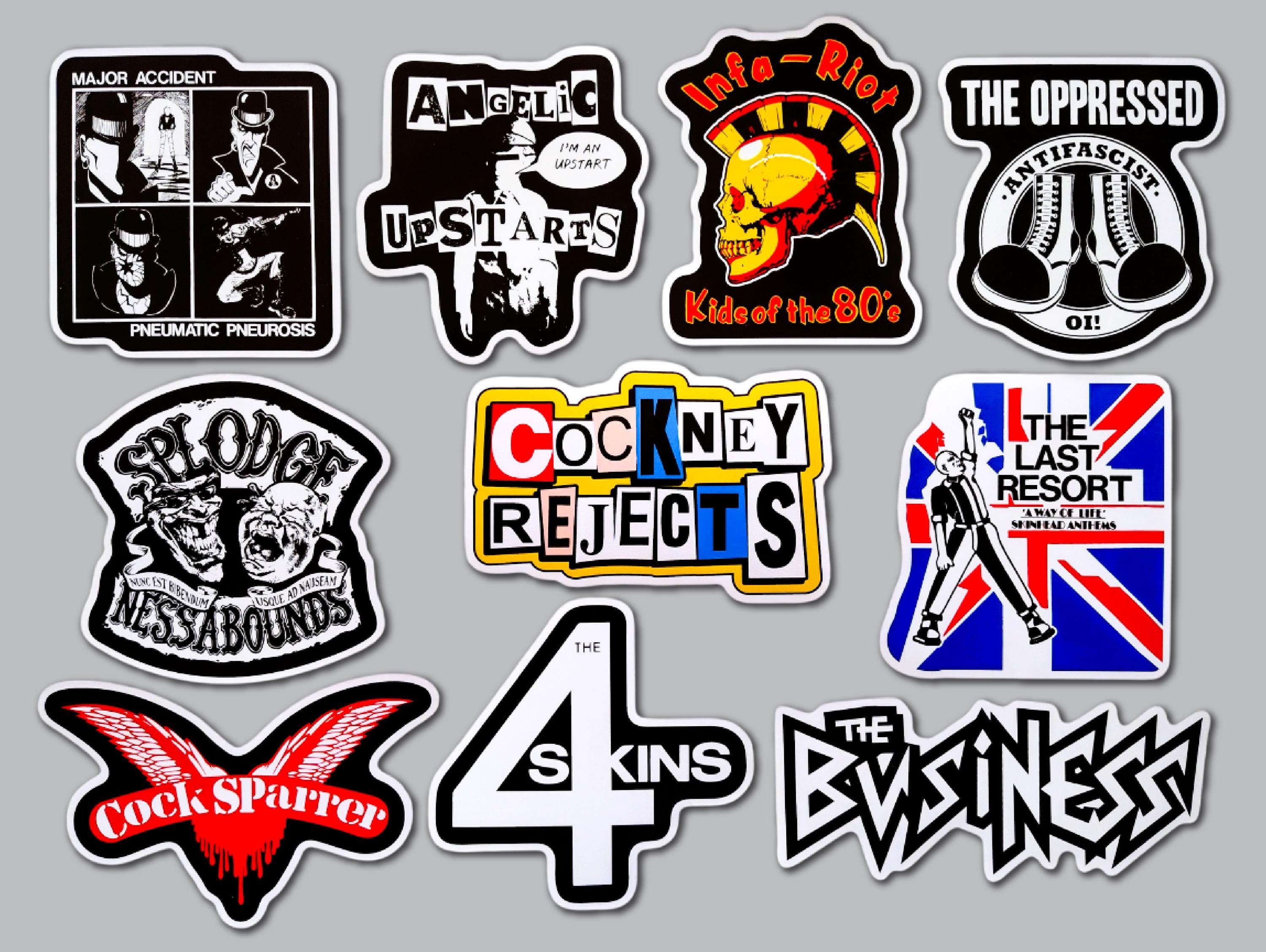 NEVERTRUST MA-1　skins Oi PUNK size2 Oi! Street Punk Vinyl Sticker Lot (10 Pack) SET 2 uk82