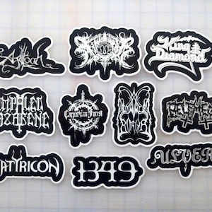 Black Metal Sticker Pack (10 Stickers) Set 2 vinyl decals death grindcore goth gothic punk crust extreme slam norwegian swedish cult cvlt