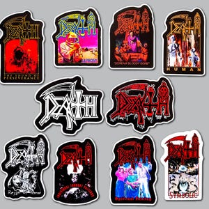 Death Sticker Pack (10 Stickers) heavy gore grindcore black slam metalcore hardcore extreme speed power thrash deathcore brutal punk band