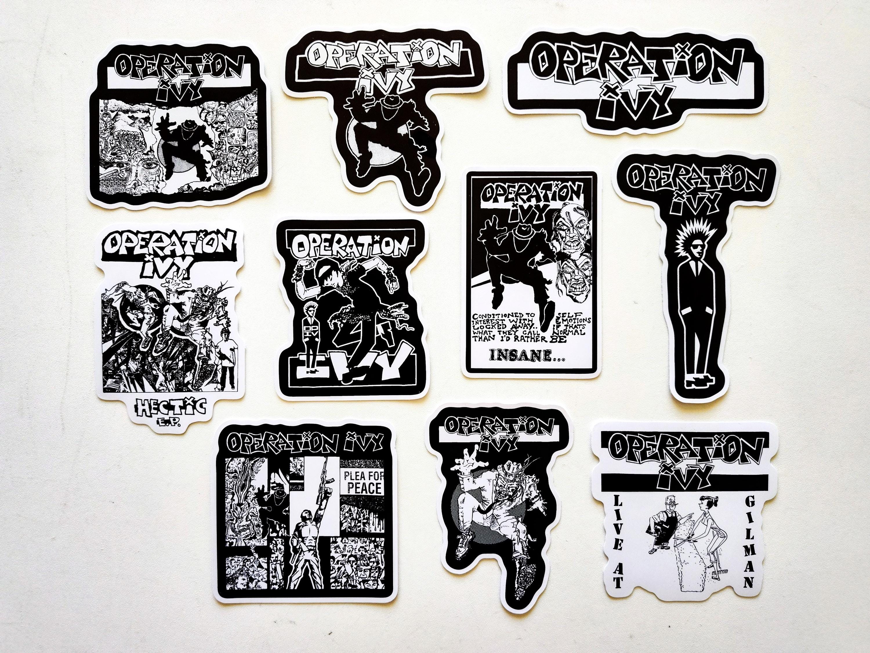 Ska Sticker Ska Punk Band Sticker Pack: Glossy Vinyl Decals (10 Stickers, 3.5-5.5 ...