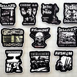 Raw Punk Vinyl Sticker Pack (10) – D-Beat, Anarcho Crust