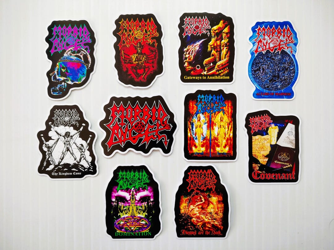 Death Metal Vinyl Sticker Pack (set of 10) Florida Extreme Occult ...