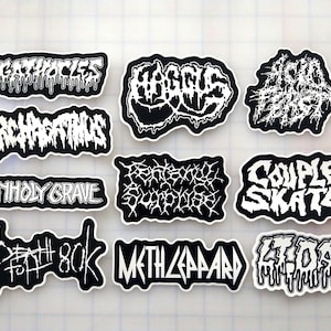 Grindcore Sticker Pack (10 Stickers) SET 2 vinyl decals goregrind death metal black extreme slam powerviolence hardcore crust punk brutal