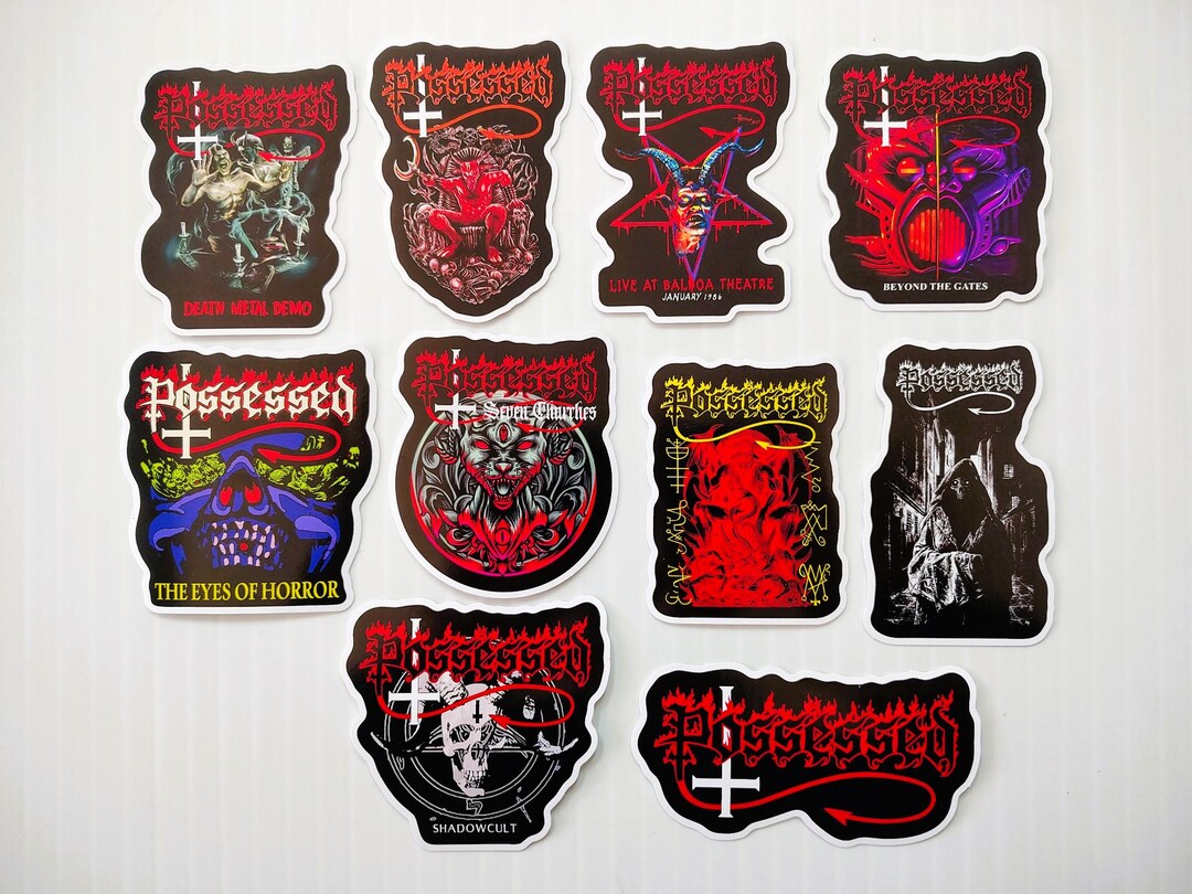 Death Metal Vinyl Sticker Pack (set of 10) Bay Area Thrash Extreme ...