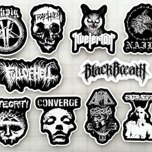 Neo-Crust / Melodic Hardcore / Blackened Crust Punk Sticker Pack (10 Stickers) SET 2 vinyl decals black metal death powerviolence grindcore