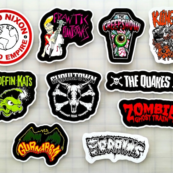 Rockabilly / Psychobilly Sticker Pack (10 Stickers) SET 2