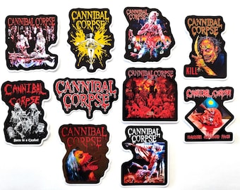 Death Metal Band Sticker Pack (10 Sticker) Heavy Metal Gore Grindcore Black Slam Metalcore Extrem extrem Speed Metal Power
