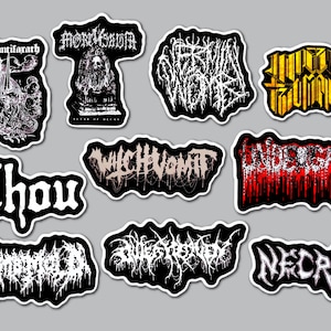 Voidgrind / Death Metal Sticker Pack (10 Stickers) vinyl decals crust punk hardcore slam black extreme band