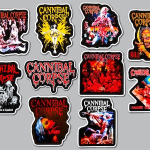 Death Metal Band Sticker Pack (10 Stickers) heavy metal gore grindcore black slam metalcore hardcore extreme speed metal power