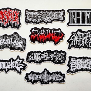 Grindcore Sticker Pack: Extreme Metal Vinyl Decals (Set of 10)