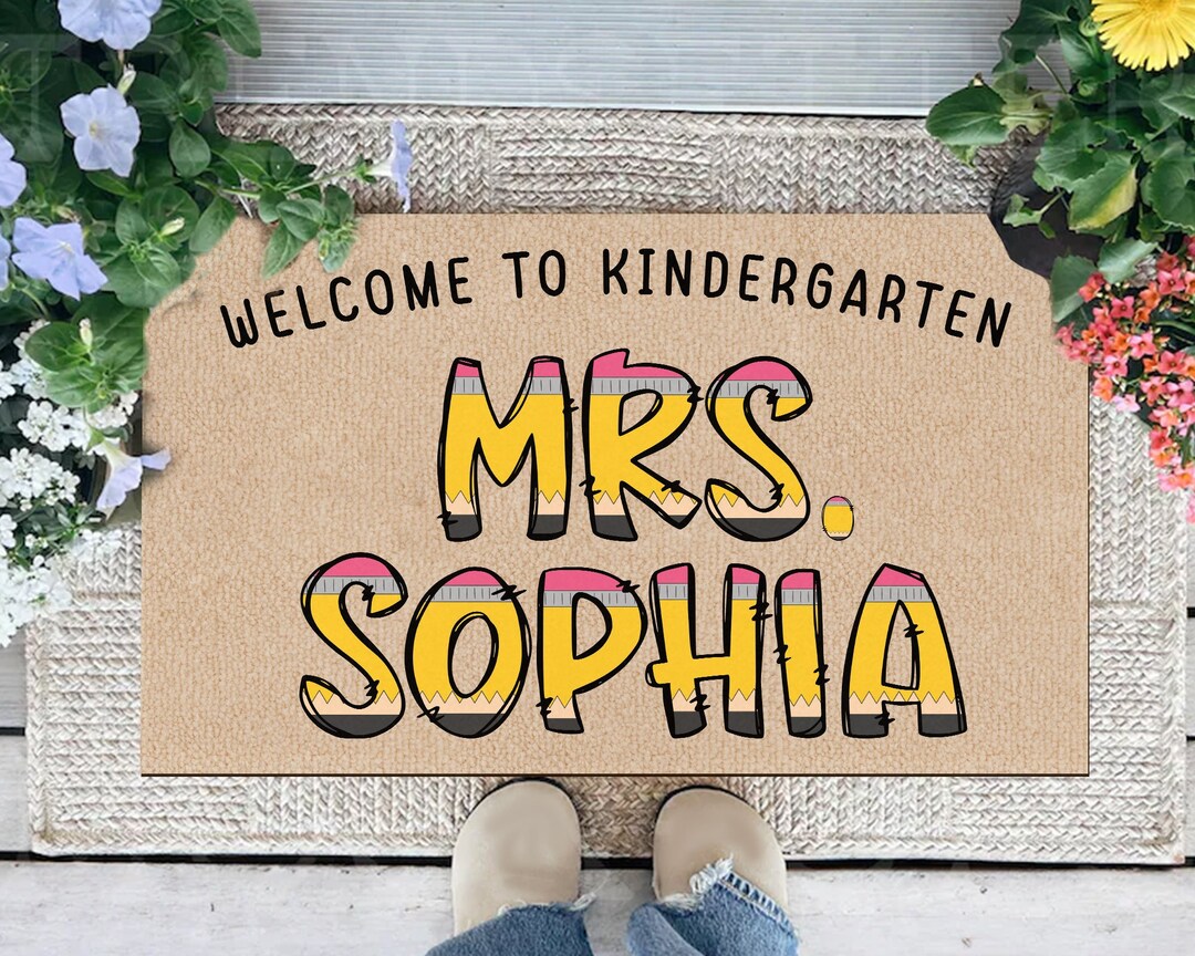 Tecaher Rug Classroom Decor, Welcome to Classroom, Kindergarten Teacher Gift ...