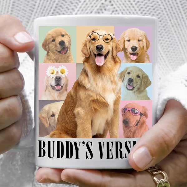 Pet Portrait Mug, Custom Photo Coffee Mug, Dog Dad Gift, Dog Mom Gift, Father Day Mug, Gift Idea for Pet Lover, Custom Dog Portrait