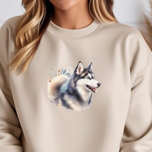 Husky Lover Dog Mom Shirt for Birthday, Siberian Husky Sweatshirt, Husky Lover Shirt, Husky Sweatshirt Gift, Husky Lover Birthday Shirt Gift