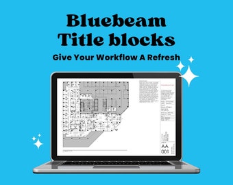Bluebeam REVU Drawing Title Block Template Bundle  | Metric + Imperial