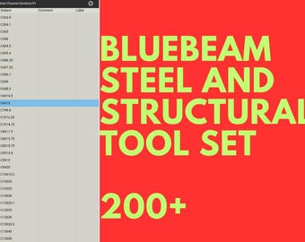 Build with Precision Using Our Custom Bluebeam Revu Steel & Structural Toolset!