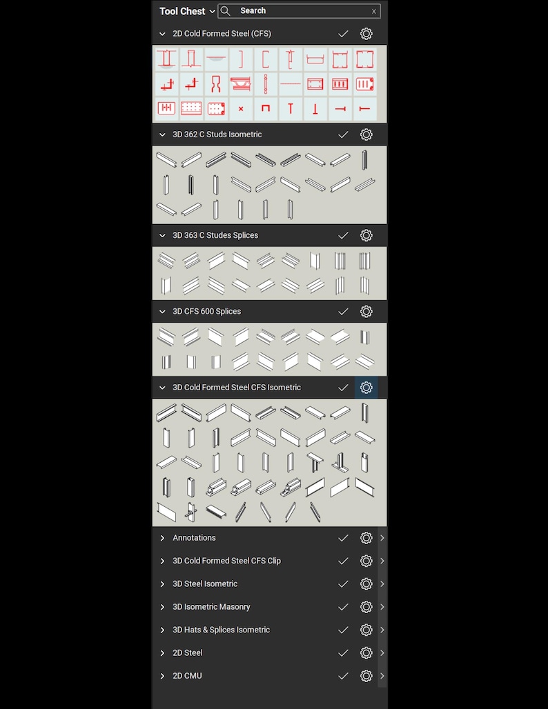Bluebeam Toolset - CFS Cold-formed Steel Takeoffs and Estimating - Etsy