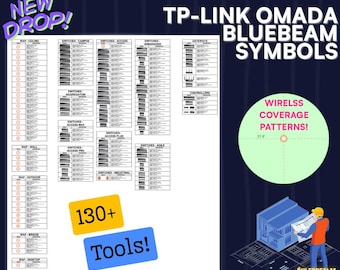 TP-Link Omada Bluebeam Symbols | Networking Tools for Access Points, Switches, Gateways