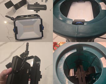 Home Depot Jumbo Bulb Flood Light Adapter | PETG Outdoor Bracket | Fits Govee Flood Lights, Amazon LED Flood Lights | 3ft Yard Bulb Insert