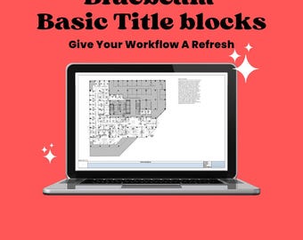 Bluebeam REVU Drawing Title Block Template Basic Bundle