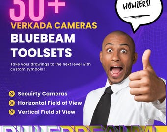 Verkada Bluebeam Toolset | Camera Series | Site Plan Legend with Horizontal & Vertical FOV